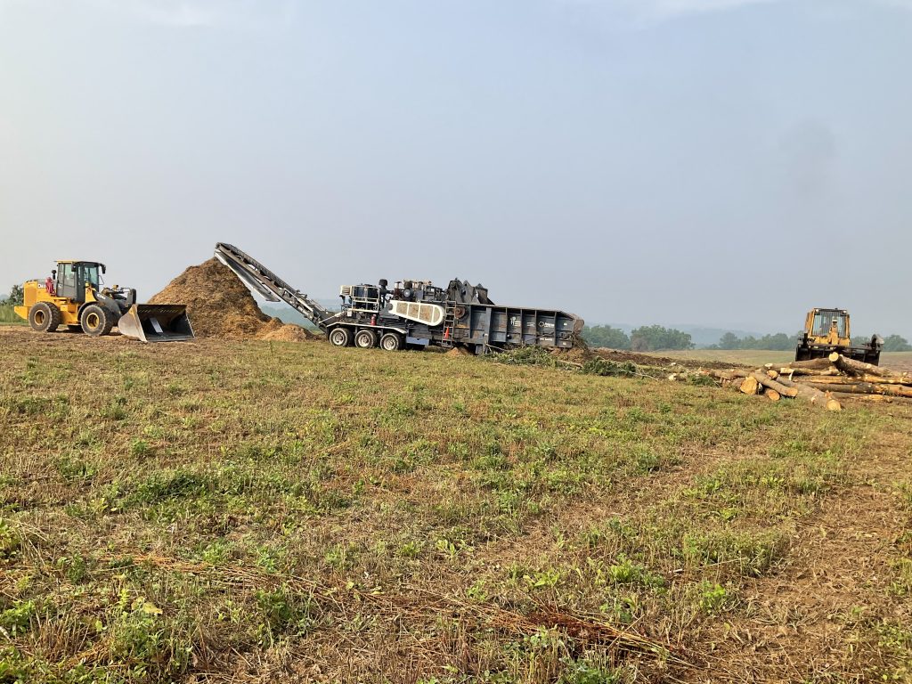 Commercial land clearing for large scale projects.